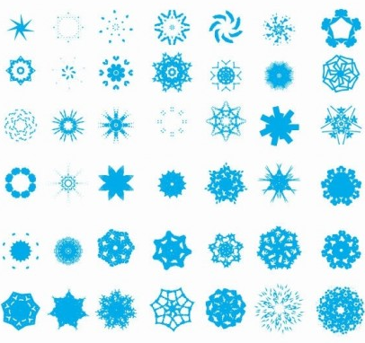 Free Snowflake Set vector