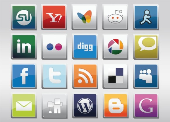 Free Social Medi Icons vector graphics