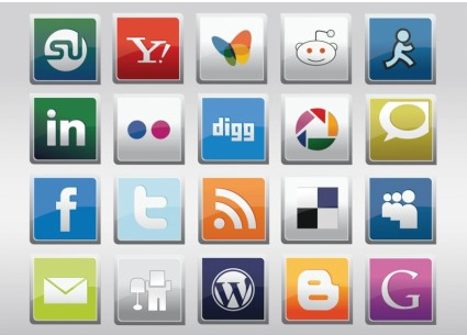 Free Social MediVector Icons vectors