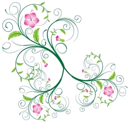 Free Swirl Floral vector