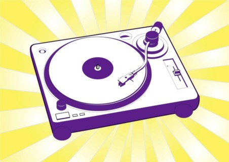 Free Turntable vector