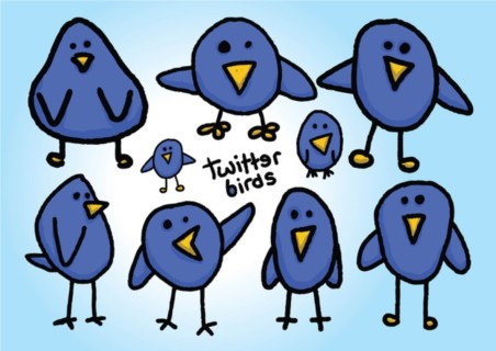 Free Twitter Birds Vectors design