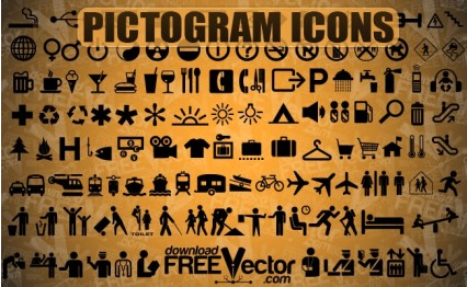 Free Pictogram Icons shiny vector