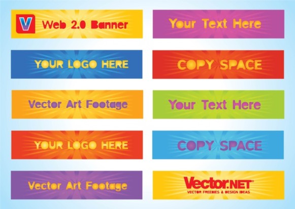 Free Web Banners vectors material