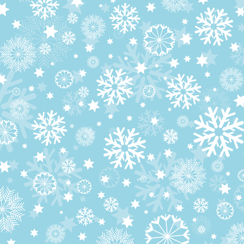 Free snowflakes and stars background vector material