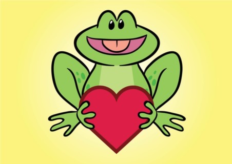 Frog Comic Character vector