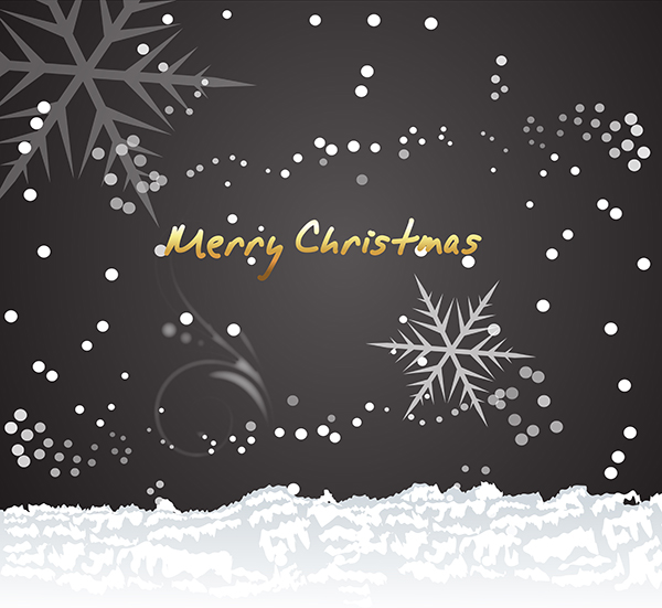 Frosty Christmas Background vectors material