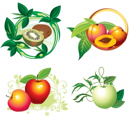 Fruit designs vectors graphics