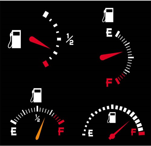 Fuel Level Symbols vector
