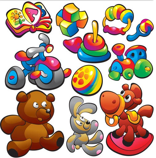 Funny Toys vector
