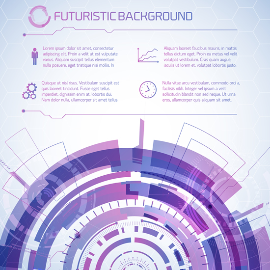 Futuristic Technology background vector