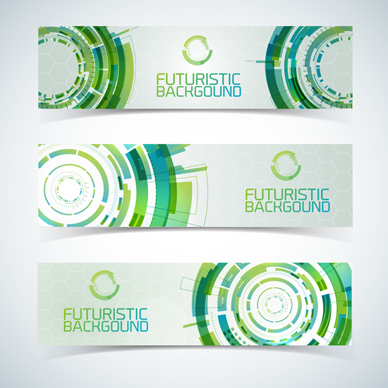 Futuristic Technology banner background vector
