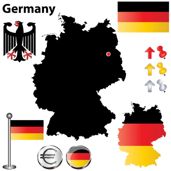 Germany elements Illustration vector