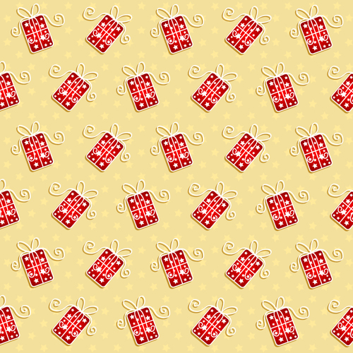 Gift box pattern vector