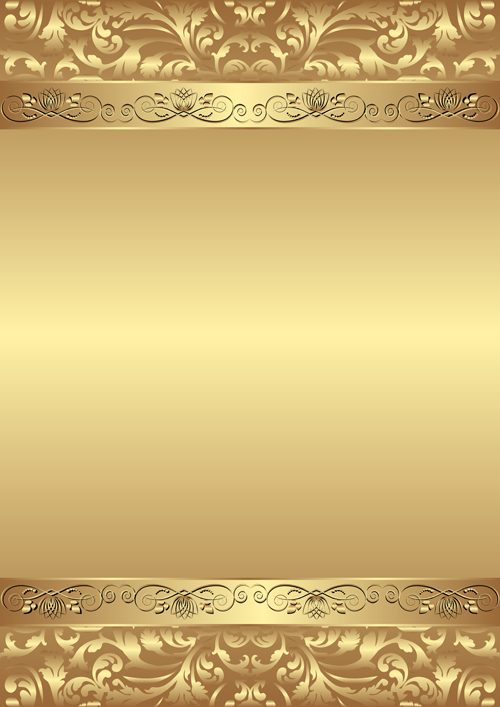 Gold Backgrounds graphics 1 vectors material