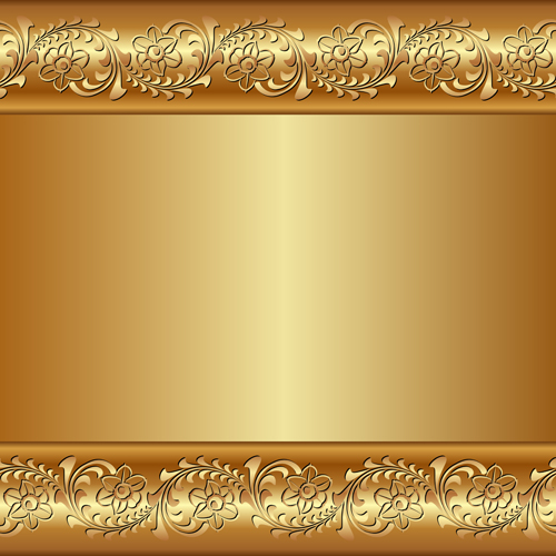 Gold Backgrounds graphics 2 vector material