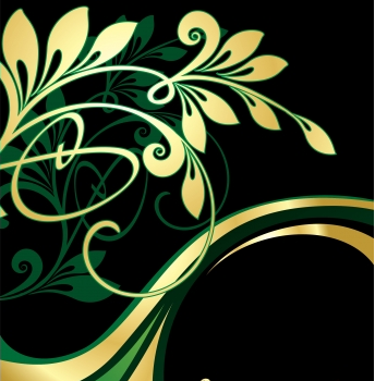 Gold pattern 06 vector