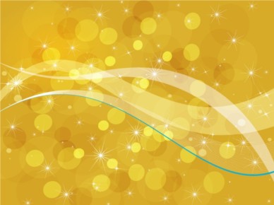 Golden Bubbles Background vector