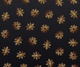 Golden snowflake christmas festival illustration vector 02