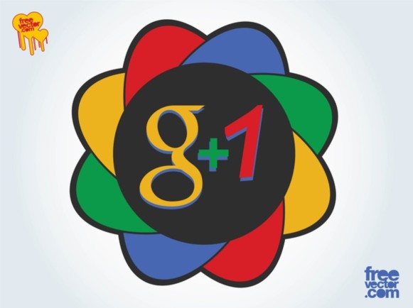 Google Plus 1 Icon vector