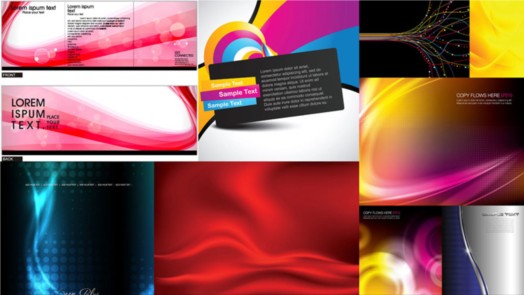 Gorgeous background vectors material