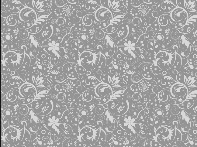 Gray Floral Pattern vector