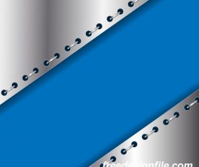 Gray metal with blue background vectors