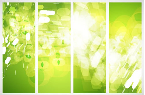 Green Eco Banners art vector graphics