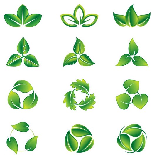 Green Eco Logotypes vector