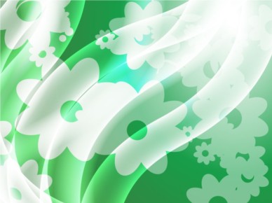 Green Satin Flowers background vector