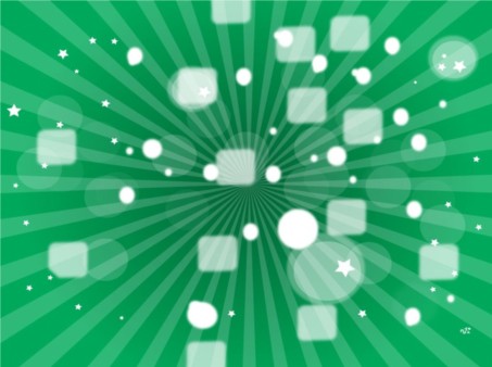 Green Star Burst vectors