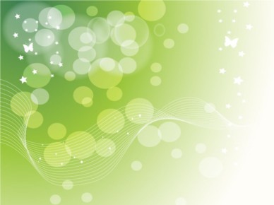 Green Stars Dots Background vector