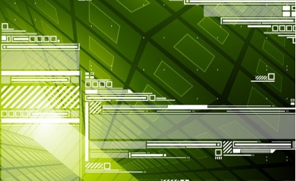 Green Tech Background Free design vectors