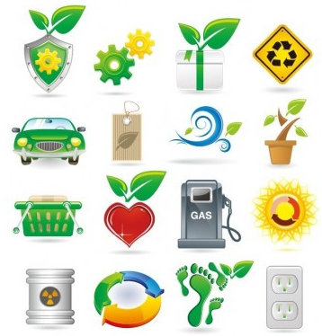Green Theme Vector Icons