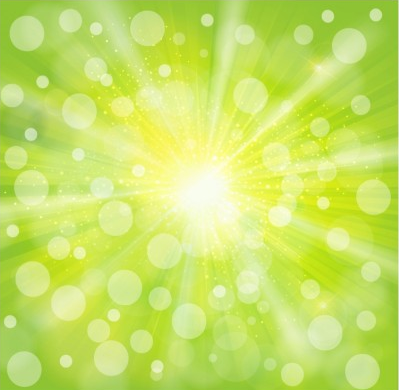 Green light abstract background vectors