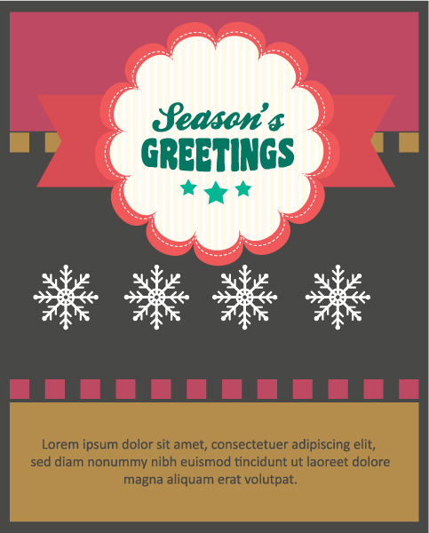 Greetings cards 2 vector