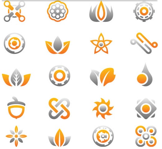 Grey Vivid Logotypes vector