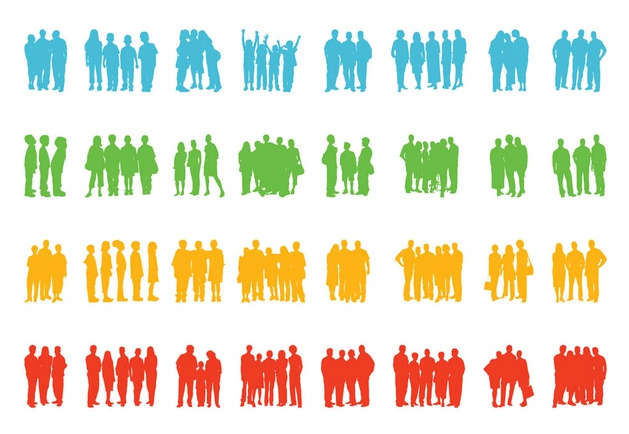 Groups Of People graphic vector