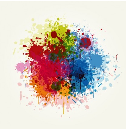 Grunge Colorful Splashing vector