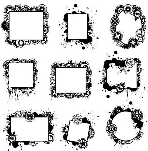 Grunge Elements vector material