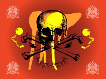 Grunge Skull Graphics vector