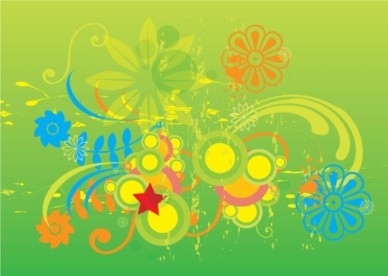 Grunge Spring Graphics vector