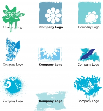 Grunge logos vector