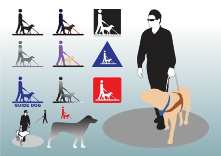 Guide Dog vector graphics