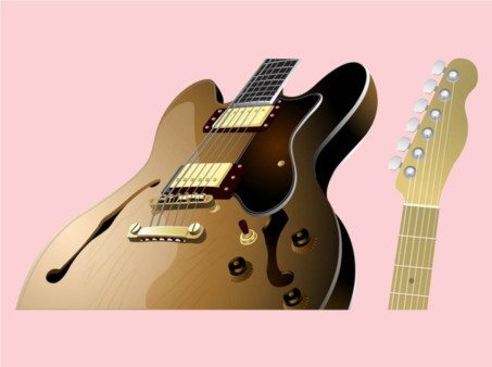 Guitar Parts vectors material