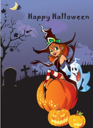 Halloween Theme Design Illustration vector