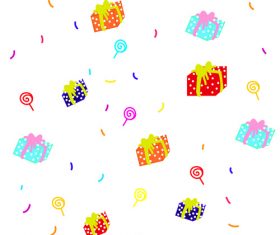 Hand drawn gift box vector illustration elements