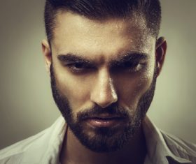 Handsome man portrait Stock Photo 02
