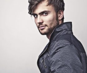 Handsome man portrait Stock Photo 03