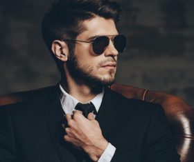 Handsome man portrait Stock Photo 07